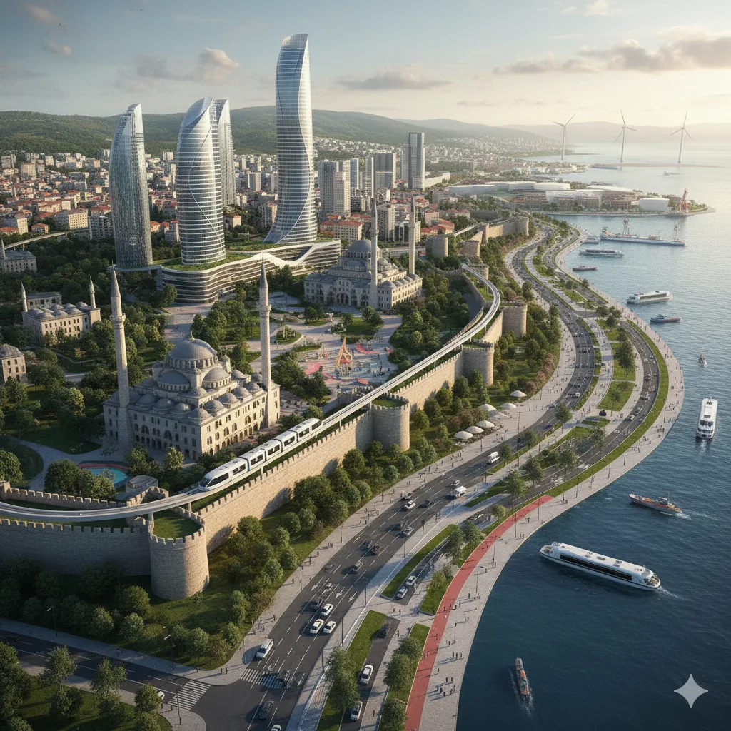 Yapay zeka tahminiyle 100 yıl sonra Trabzon şehri