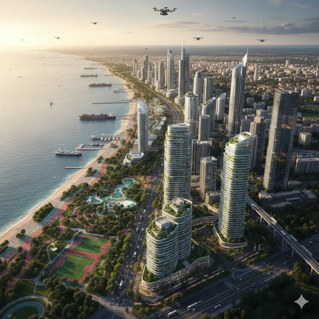 Yapay zeka tahminiyle 100 yıl sonra Samsun şehri